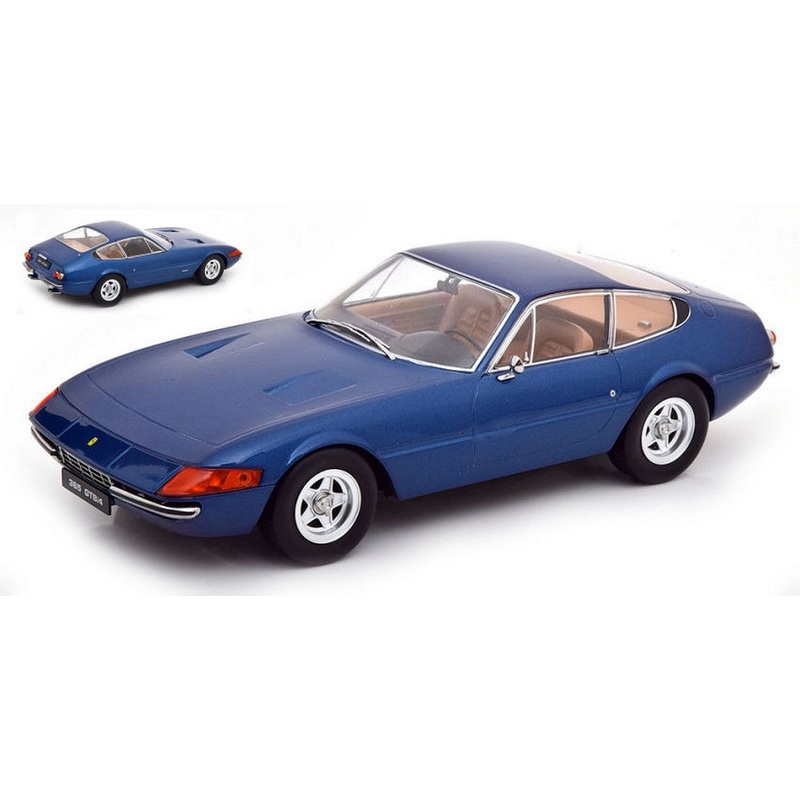 SCALE MODEL COMPATIBLE WITH FERRARI 365 GTB/4 DAYTONA COUPE' 2 SERIES 1971 BLUE METALLIC 1:18 KK SCALE KKDC180592