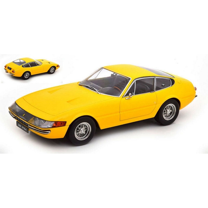 SCALE MODEL COMPATIBLE WITH FERRARI 365 GTB DAYTONA COUPE' 1st SERIES 1969 YELLOW 1:18 KK KKDC180582