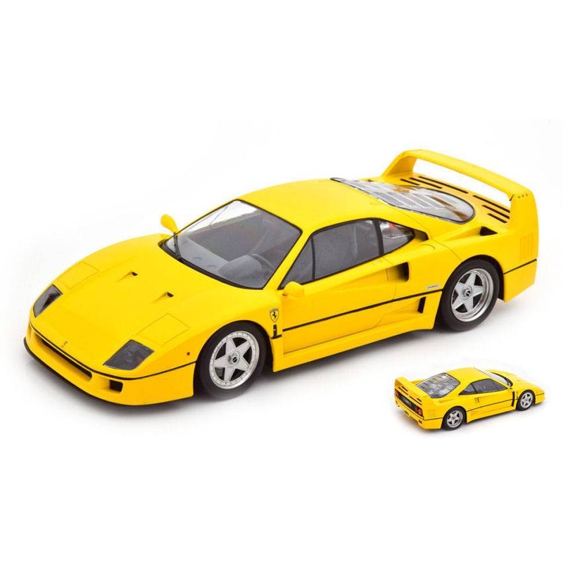 SCALE MODEL COMPATIBLE WITH FERRARI F40 1987 YELLOW 1:18 KK SCALE KKDC180692