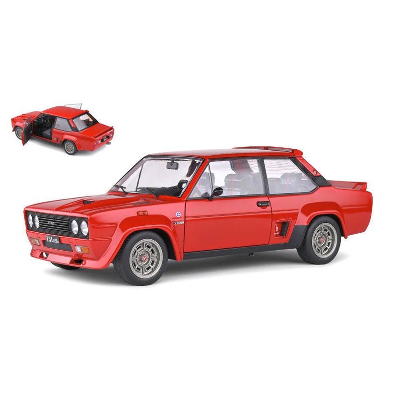 SCALE MODEL COMPATIBLE WITH FIAT 131 ABARTH 1980 RED 1:18 SOLID SL1806002