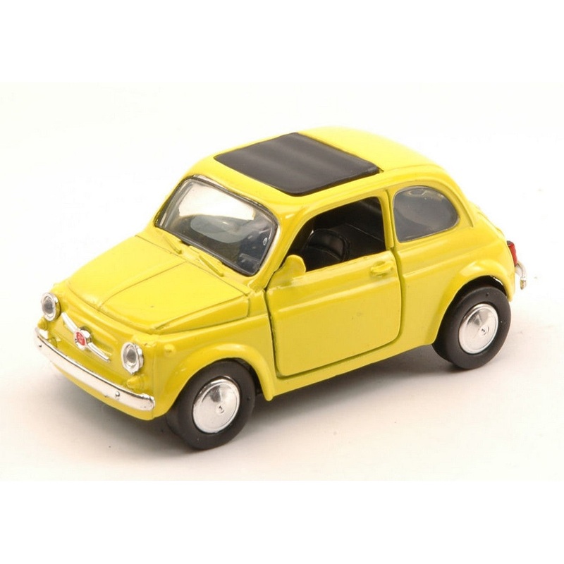 SCALE MODEL COMPATIBLE WITH FIAT 500 F 1965 YELLOW 1:32 NEW RAY NY50713Y