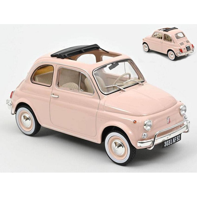 SCALE MODEL COMPATIBLE WITH FIAT 500 L 1968 PINK WITH SPECIAL BIRTH PACK 1:18 NOREV NV187774