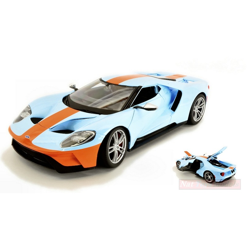 SCALE MODEL COMPATIBLE WITH FORD GT 2017 GULF VERSION 1:18 MAISTO MI31384L