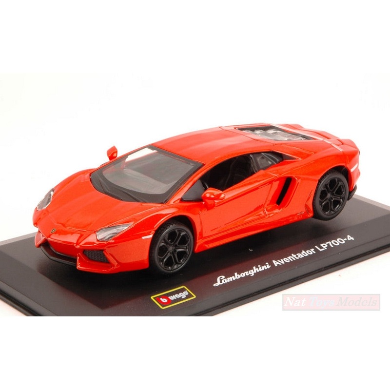 SCALE MODEL COMPATIBLE WITH LAMBORGHINI AVENTADOR 2010 ORANGE 1:32 BURAGO BU42021OR