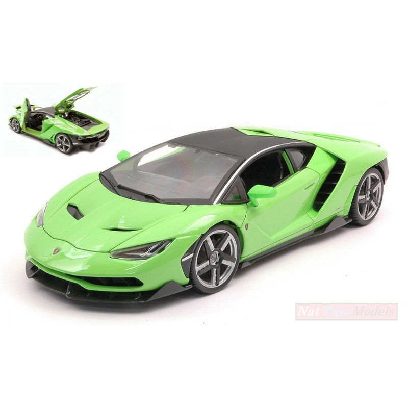 SCALE MODEL COMPATIBLE WITH LAMBORGHINI CENTENARIO LP770-4 2016 GREEN 1:18 MAISTO MI31386GR