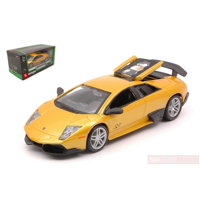 SCALE MODEL COMPATIBLE WITH LAMBORGHINI MURCIELAGO LP 670-4 SV YELLOW 1:32 BURAGO BU43052