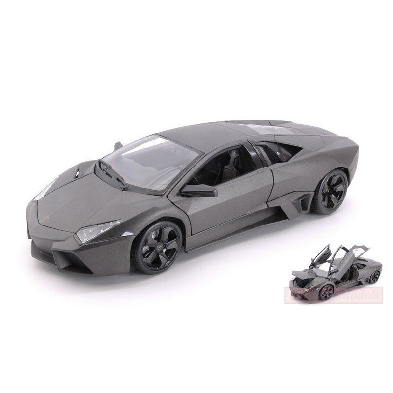 SCALE MODEL COMPATIBLE WITH LAMBORGHINI REVENTON GRAY BARRA 1:18 BURAGO BU11029G