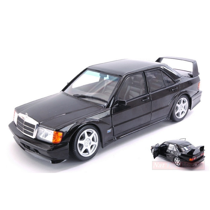 SCALE MODEL COMPATIBLE WITH MERCEDES 190 EVO II (W201) BLACK 1:18 SOLID SL1801001