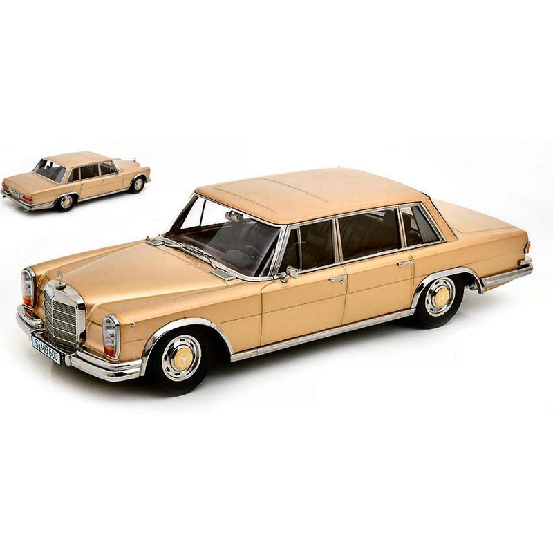 SCALE MODEL COMPATIBLE WITH MERCEDES 600 SWB W100 1963 LIGHT GOLD METALLIC 1:18 KK SCALE KKDC180603