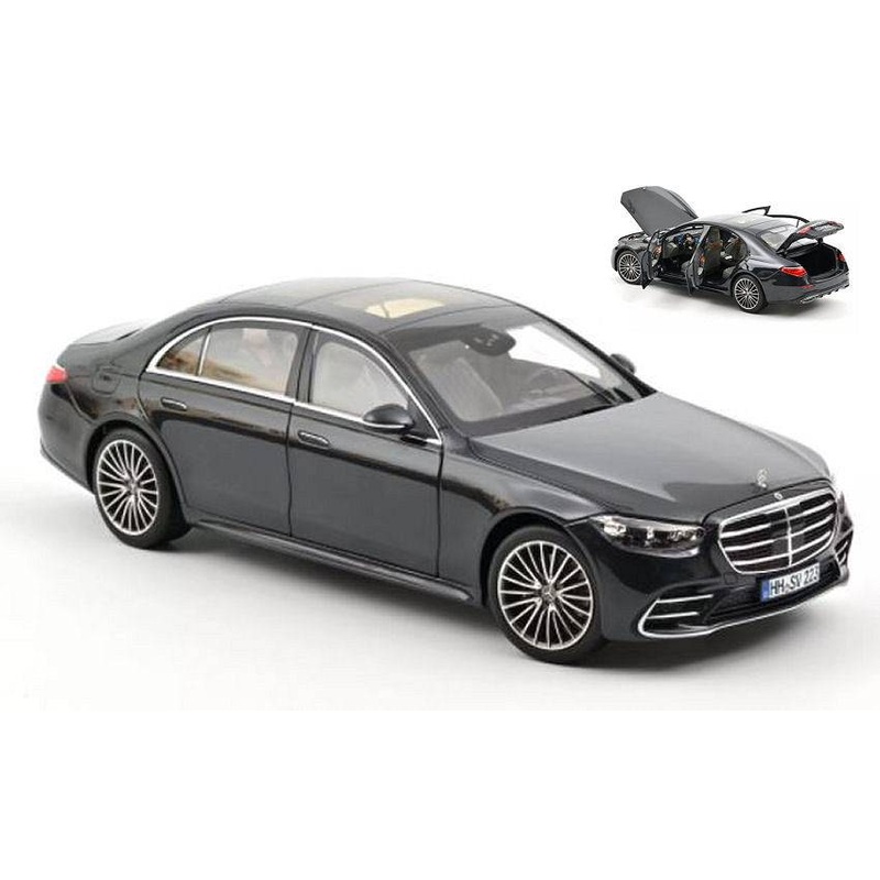 SCALE MODEL COMPATIBLE WITH MERCEDES S CLASS AMG 2021 ANTHRACITE BLUE METALLIC 1:18 NOREV NV183800