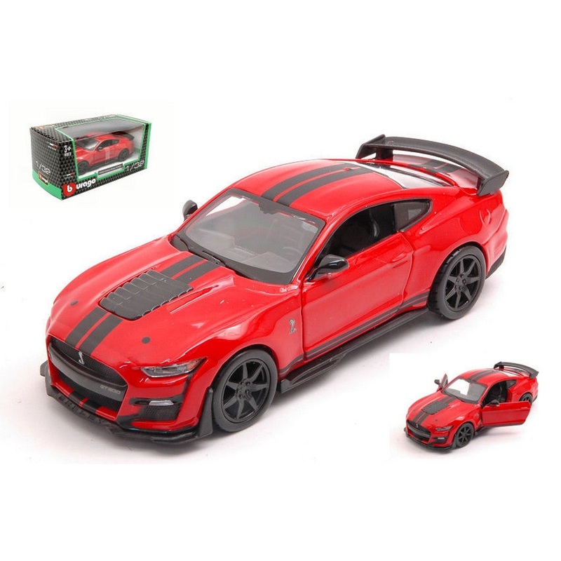 SCALE MODEL COMPATIBLE WITH MUSTANG SHELBY GT500 2020 RED 1:32 BURAGO BU43050