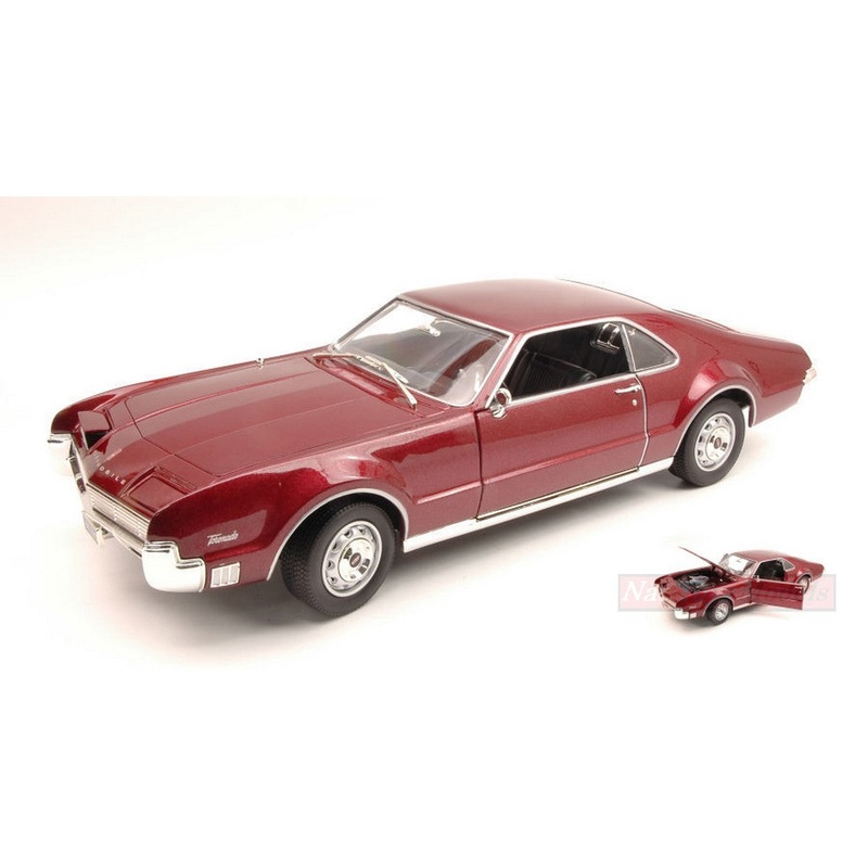 SCALE MODEL COMPATIBLE WITH OLDSMOBILE TORONADO 1966 BURGUNDY 1:18 LUCKY LDC92718BG