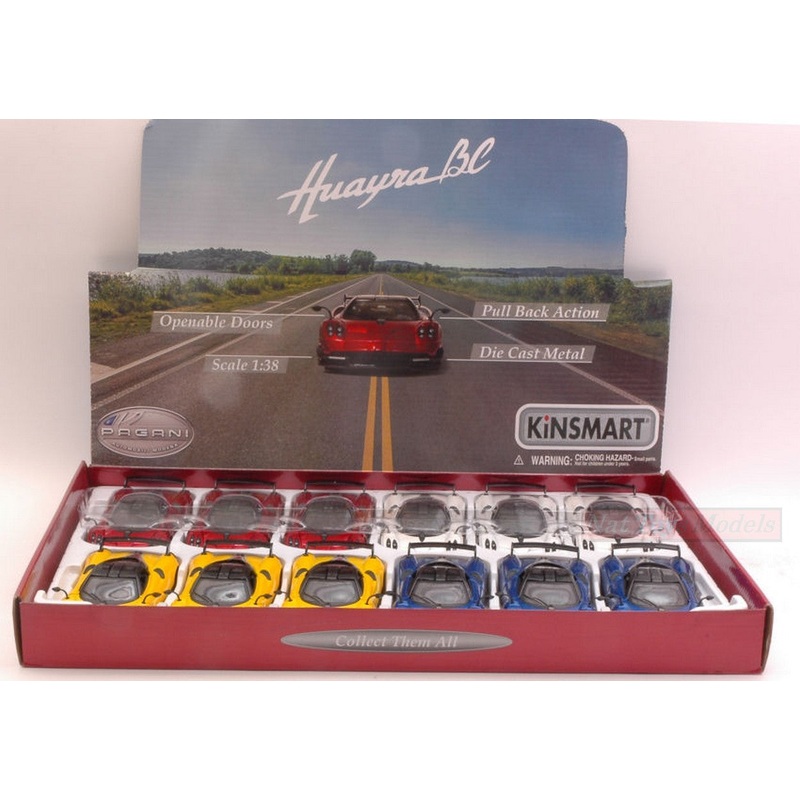 SCALE MODEL COMPATIBLE WITH PAGANI HUAYRA 1:38 cm 12 KINSMART KT5400D
