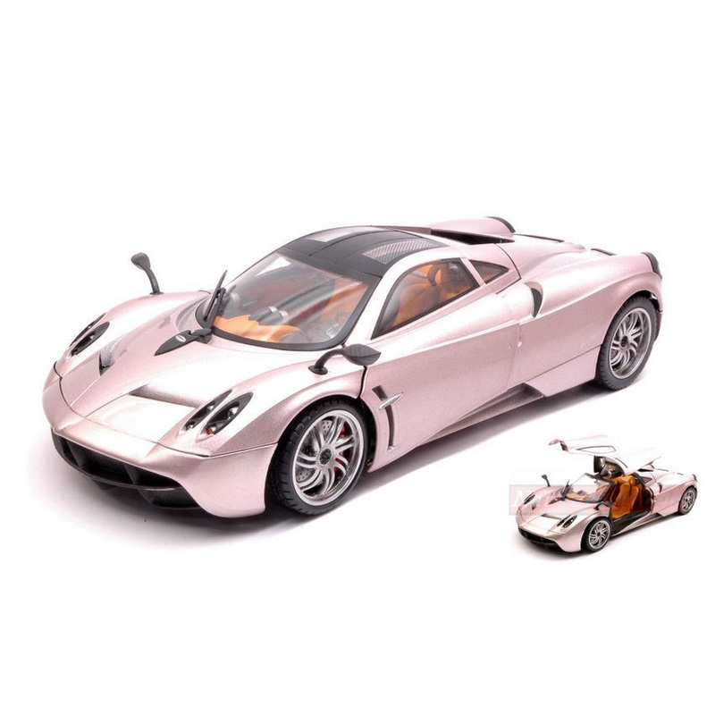 SCALE MODEL COMPATIBLE WITH PAGANI HUAYRA 2013 METALLIC GRAY-PINK 1:18 MOTORMAX MTM79160GY