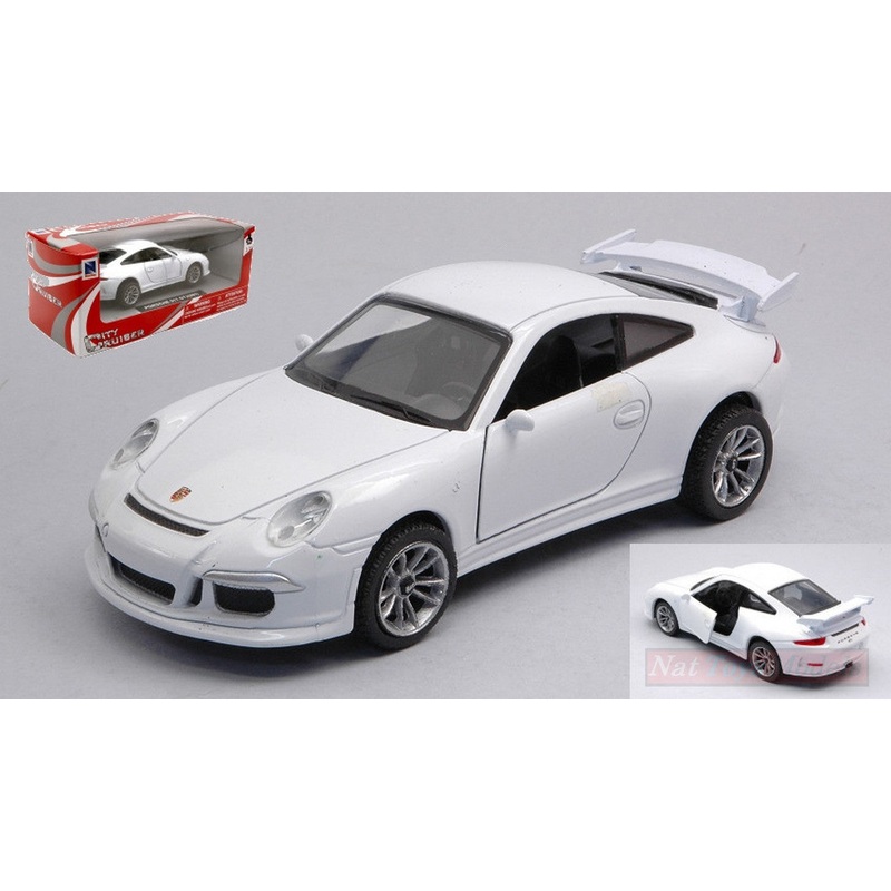 SCALE MODEL COMPATIBLE WITH PORSCHE 911 GT3 (991) WHITE 1:32 NEW RAY NY51293GT3W