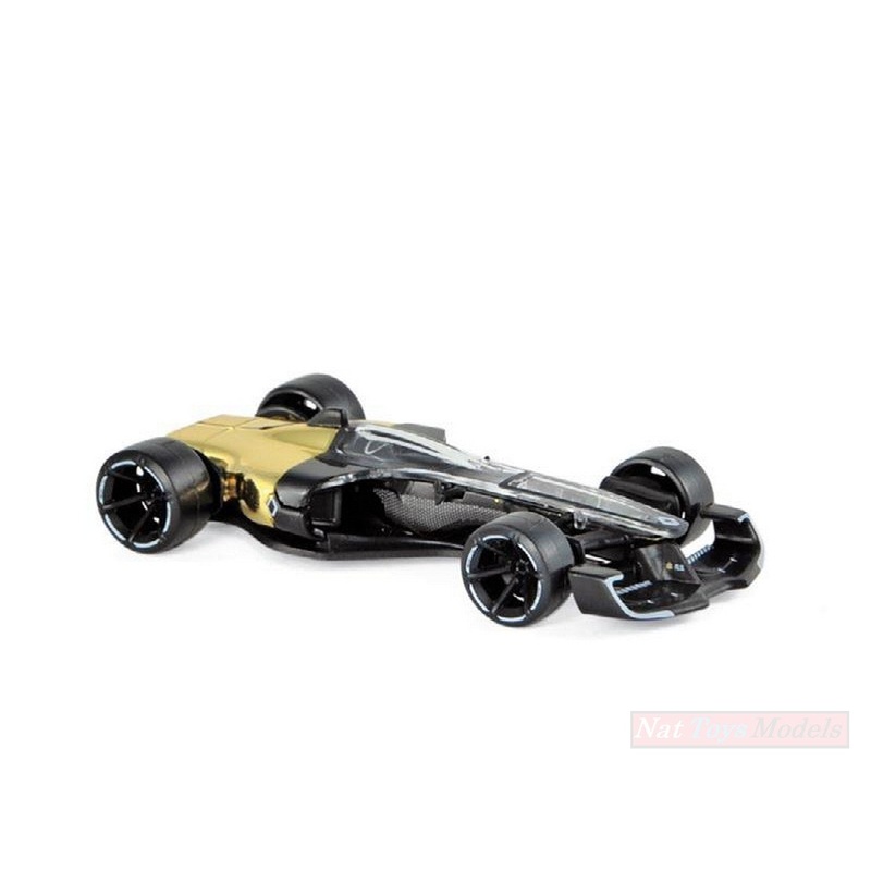 SCALE MODEL COMPATIBLE WITH RENAULT RS 2027 VISION 2017 BLACK & GOLD 1:64 NOREV NV310905