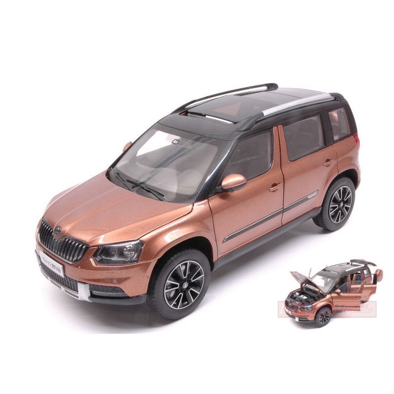 SCALE MODEL COMPATIBLE WITH SKODA YETI FL OUTDOOR 2013 BRONZE METALLIC 1:18 ABREX AB18033SR