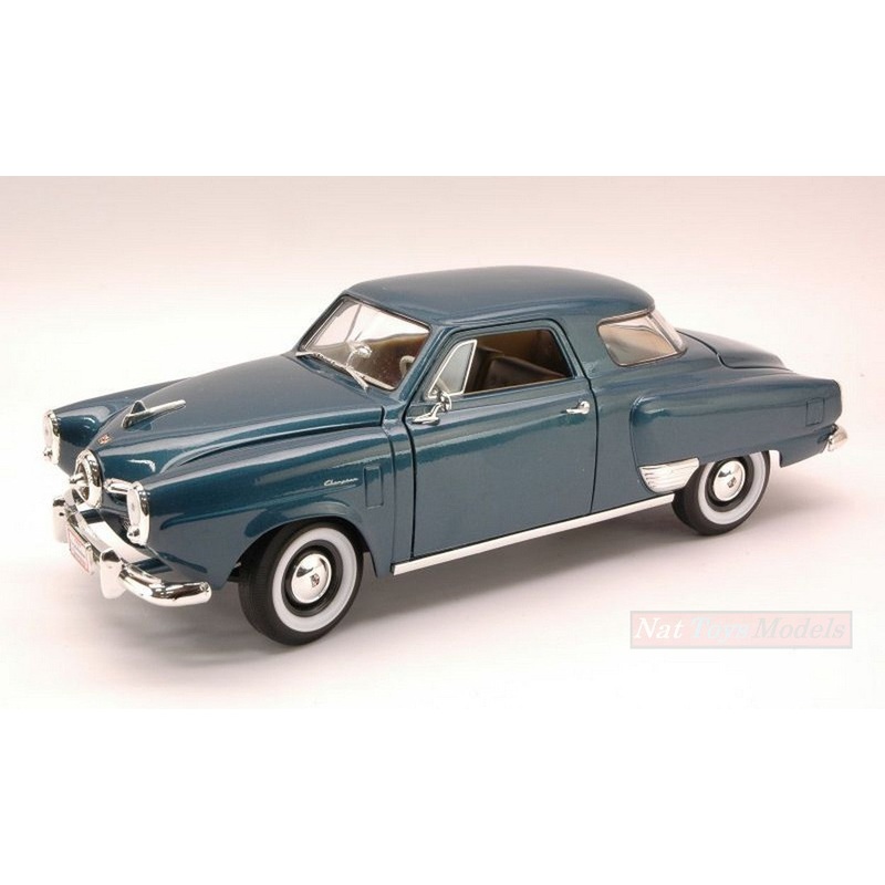 SCALE MODEL COMPATIBLE WITH STUDEBAKER CHAMPION 1950 BLUE 1:18 LUCKY LDC92478DB