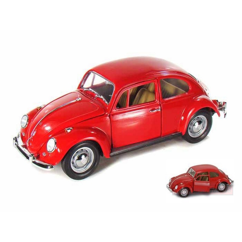 SCALE MODEL COMPATIBLE WITH VW BEETLE 1967 RED 1:18 LUCKY DIE CAST LDC92078RD