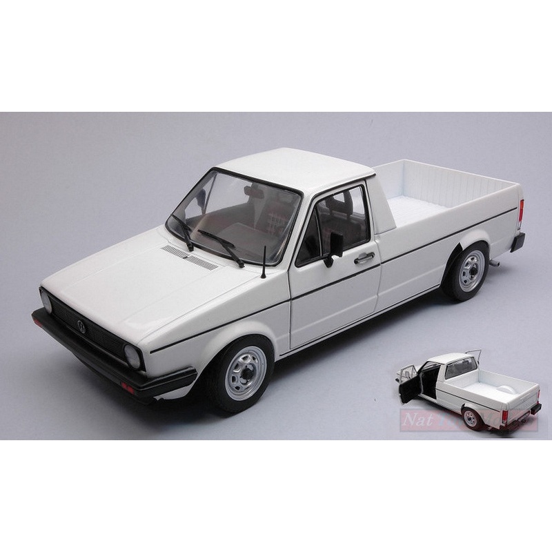 SCALE MODEL COMPATIBLE WITH VW CADDY MK1 1982 WHITE 1:18 SOLID SL1803501