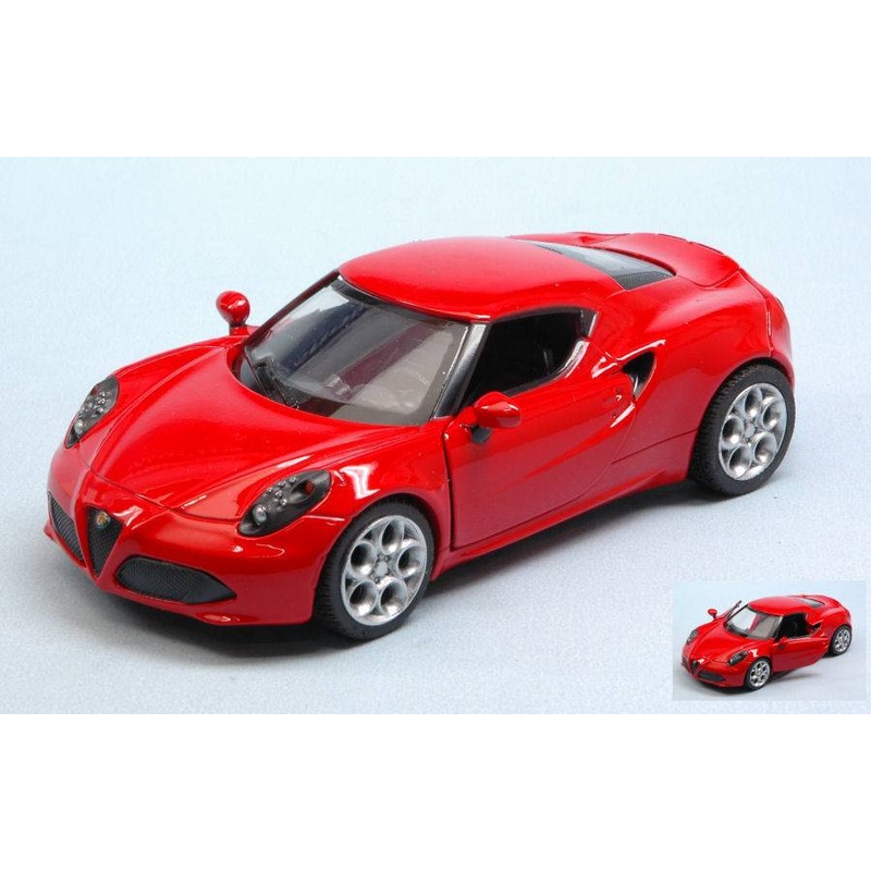 SCALE MODEL COMPATIBLE WITH ALFA ROMEO 4C RED 1:32 NEW RAY NY51193AR