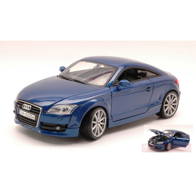 SCALE MODEL COMPATIBLE WITH AUDI TT COUPE 2007 BLUE 1:18 MOTORMAX MTM73177BL