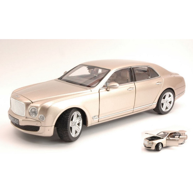 SCALE MODEL COMPATIBLE WITH BENTLEY MULSANNE 2010 GOLD 1:18 RASTAR RAT43800GO