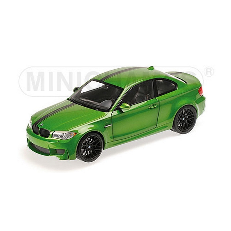 SCALE MODEL COMPATIBLE WITH BMW 1ER M COUPE 2011 GREEN 1:18 MINICHAMPS PM110020024