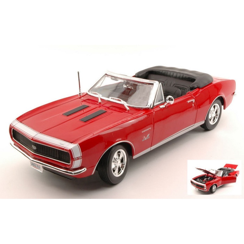 SCALE MODEL COMPATIBLE WITH CHEVROLET CAMARO SS 396 1967 RED 1:18 MAISTO MI31684R