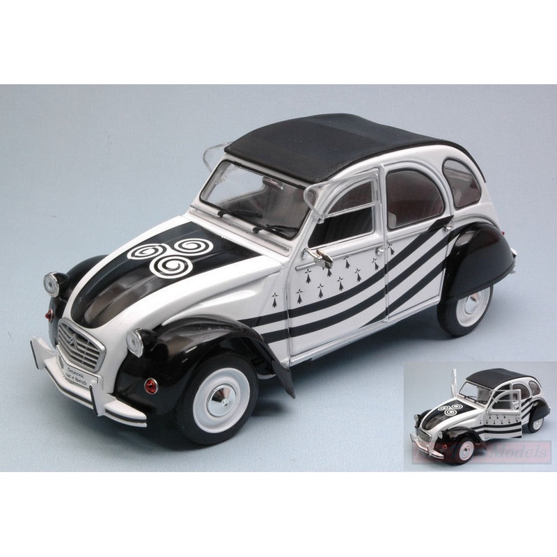 SCALE MODEL COMPATIBLE WITH CITROEN 2 CV6 BZH 1978 1:18 SOLID SL1850018