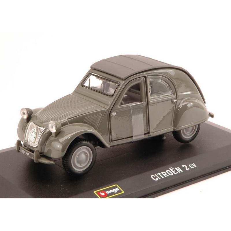 SCALE MODEL COMPATIBLE WITH CITROEN 2CV 1952 MOUSE GRAY 1:32 BURAGO BU43203GY