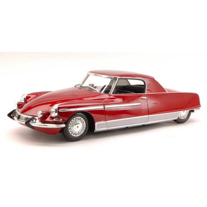 SCALE MODEL COMPATIBLE WITH CITROEN DS 19 CHAPRON LE DANDY 1967 RED METALLIC (WORKING LIGHTS) 1:18 METAL MET18001B