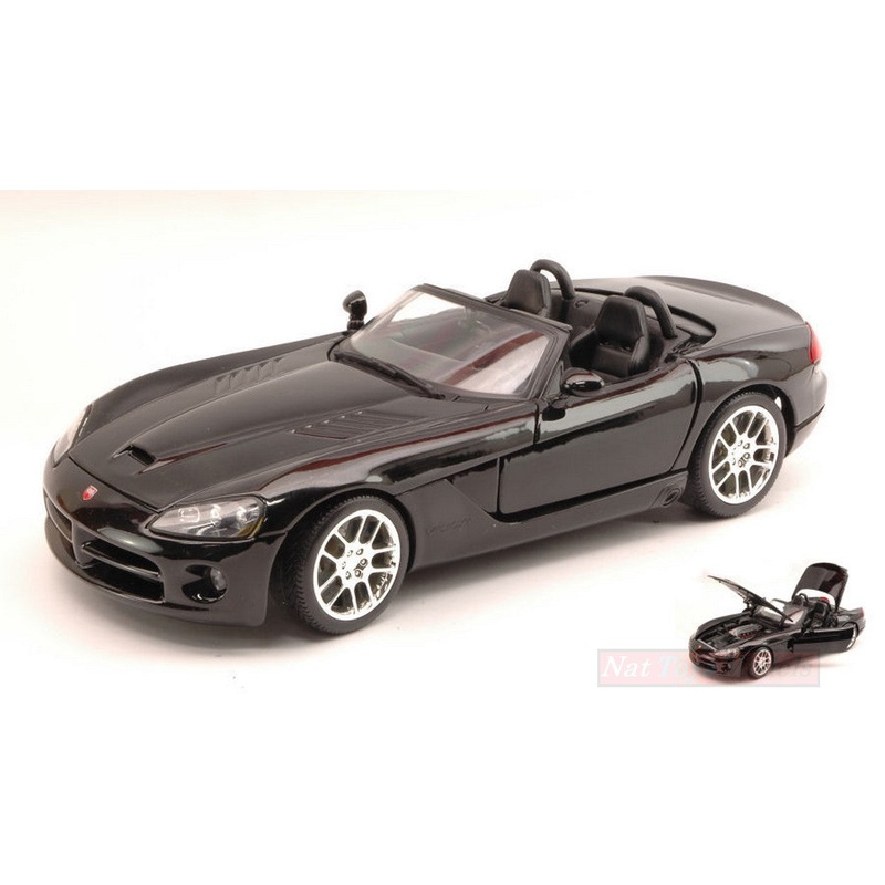 SCALE MODEL COMPATIBLE WITH DODGE VIPER SRT/10 2003 BLACK 1:18 MAISTO MI31632BK