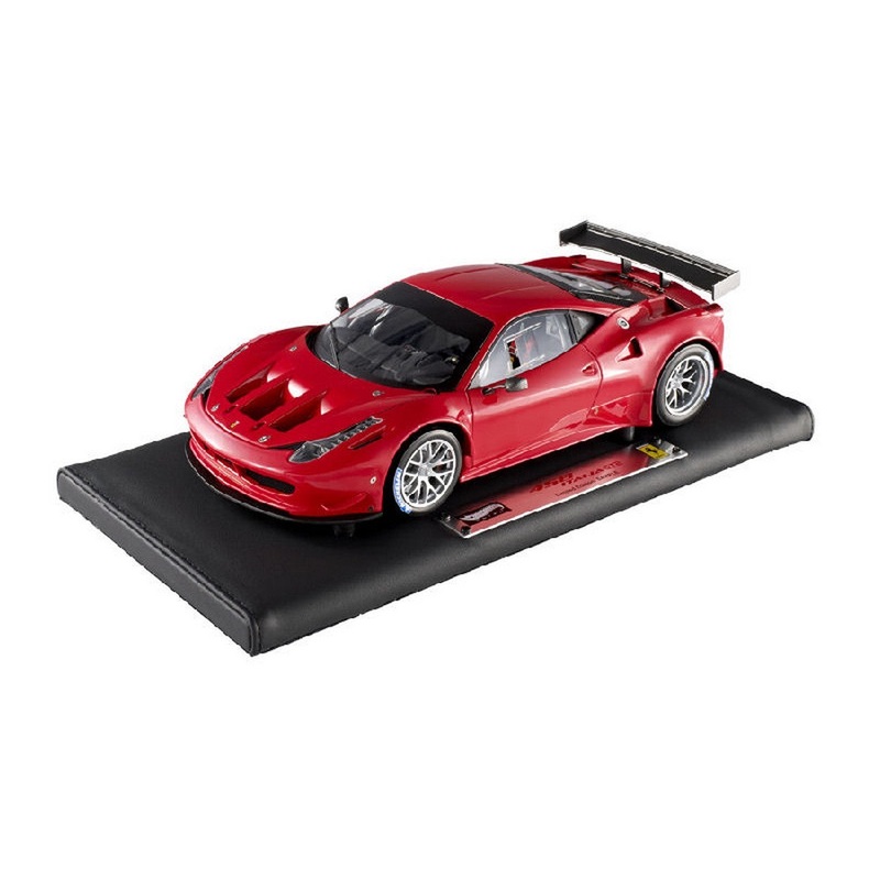 SCALE MODEL COMPATIBLE WITH FERRARI 458 ITALIA GT2 PRESENTATION VERSION RED 1:18 HOT WHEELS HWX5491