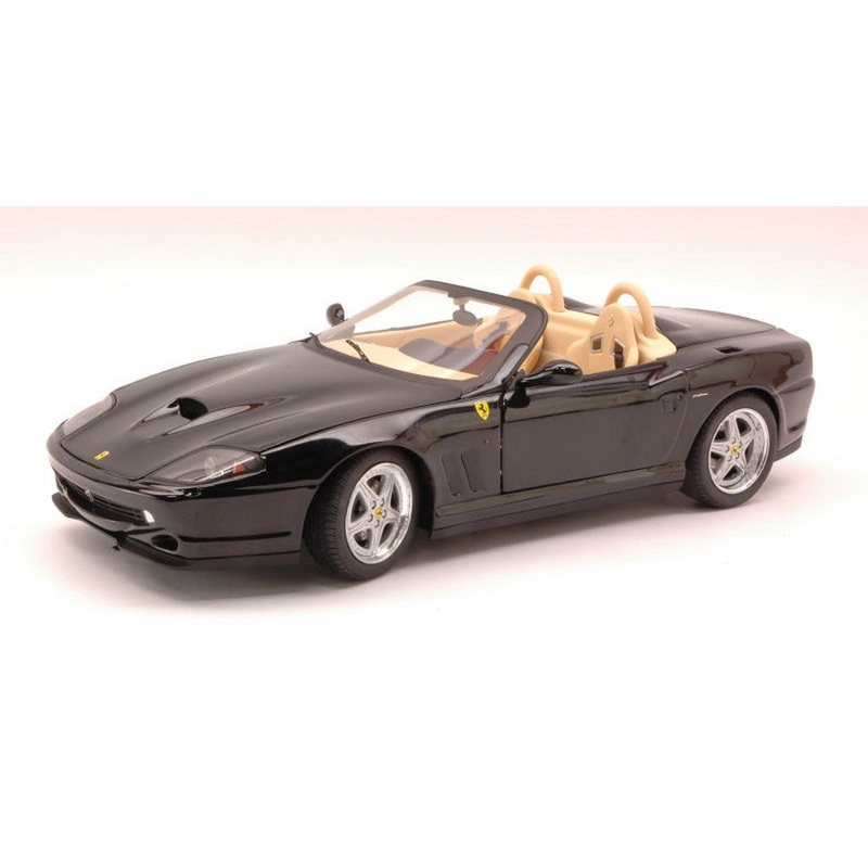 SCALE MODEL COMPATIBLE WITH FERRARI 550 BARCHETTA PININFARINA 2000 BLACK 1:18 HOT WHEELS HWN2055