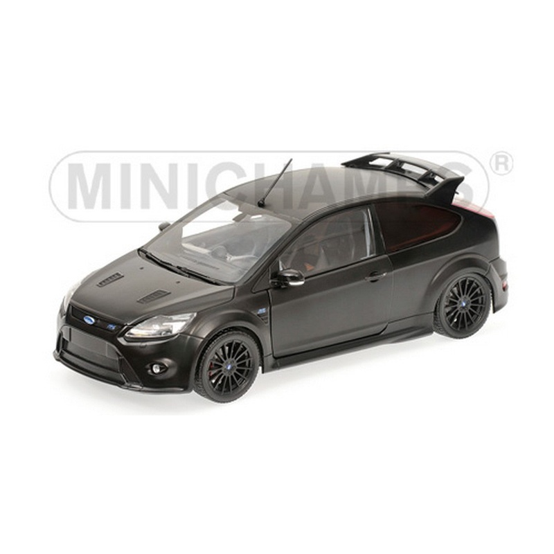 SCALE MODEL COMPATIBLE WITH FORD FOCUS RS 500 2011 MATT BLACK 1:18 MINICHAMPS PM100080000