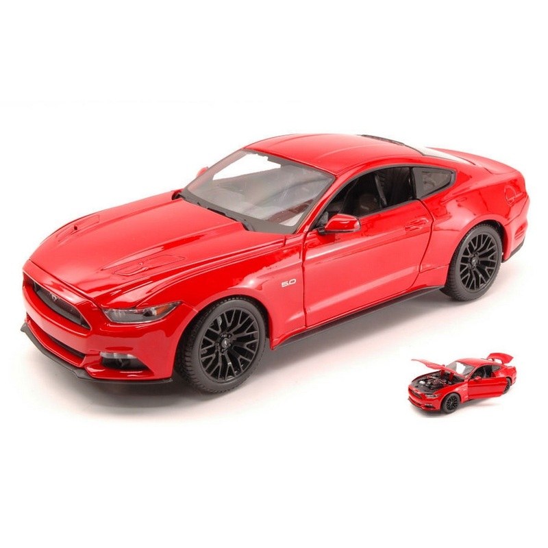 SCALE MODEL COMPATIBLE WITH FORD MUSTANG GT 2015 RED 1:18 MAISTO MI31197R