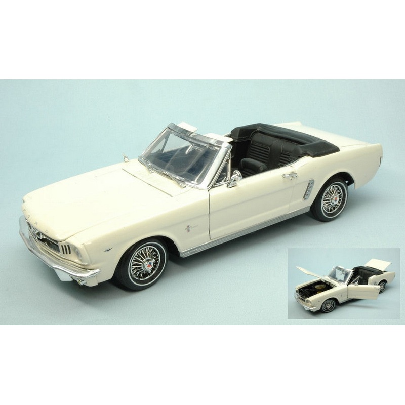SCALE MODEL COMPATIBLE WITH FORD MUSTANG OPEN 1964 CREAM 1:18 MOTORMAX MTM73145CR
