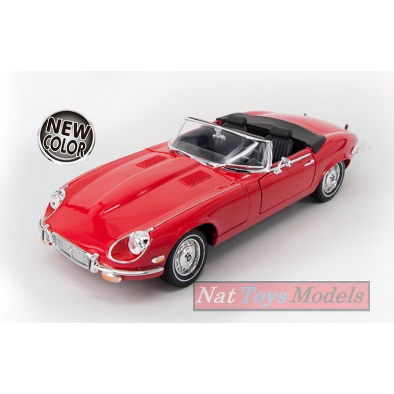 SCALE MODEL COMPATIBLE WITH JAGUAR AND TYPE SPYDER 1971 RED 1:18 LUCKY YM92608RD