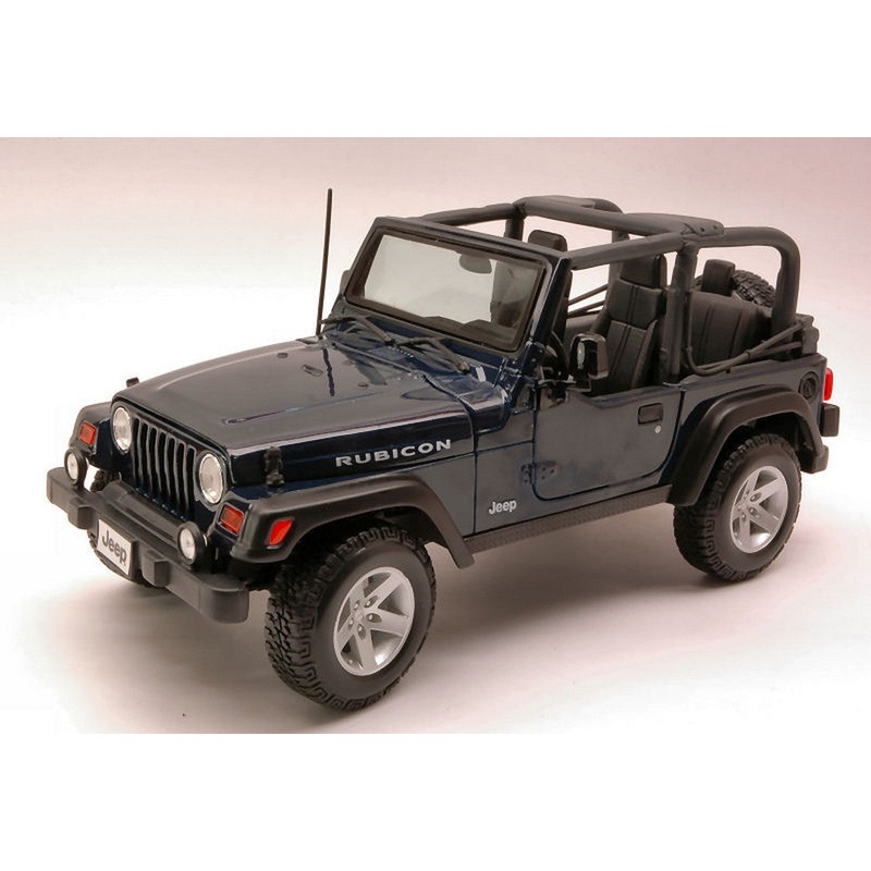 SCALE MODEL COMPATIBLE WITH JEEP WRANGLER RUBICON 1997 BLUE 1:18 MAISTO MI31663BL