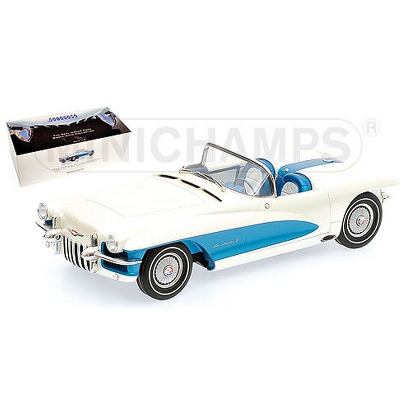 SCALE MODEL COMPATIBLE WITH LA SALLE ROADSTER 1955 WHITE & BLUE 1:18 MINICHAMPS PM107147030