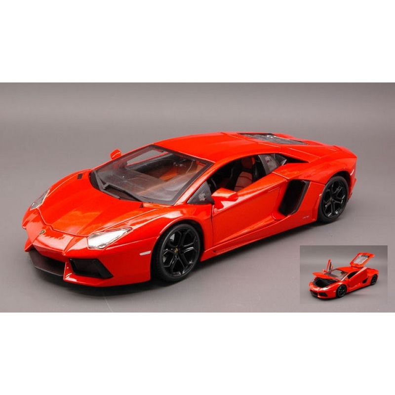 SCALE MODEL COMPATIBLE WITH LAMBORGHINI AVENTADOR LP700-4 2011 ORANGE 1:18 BURAGO BU11033OR