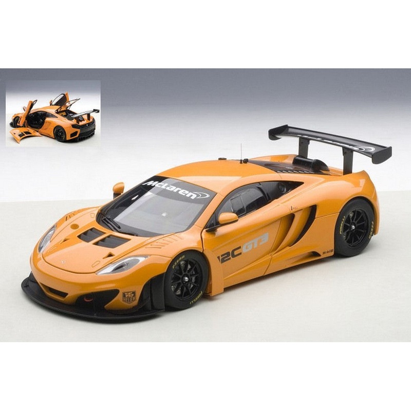 SCALE MODEL COMPATIBLE WITH MC LAren 12C GT3 PRESENTATION CAR ORANGE 1:18 AUTOART AA81340