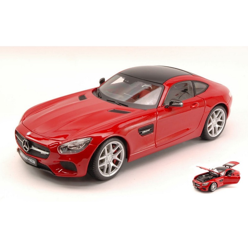 SCALE MODEL COMPATIBLE WITH MERCEDES AMG GT 2014 RED EXCLUSIVE SERIES 1:18 MAISTO MI38131R