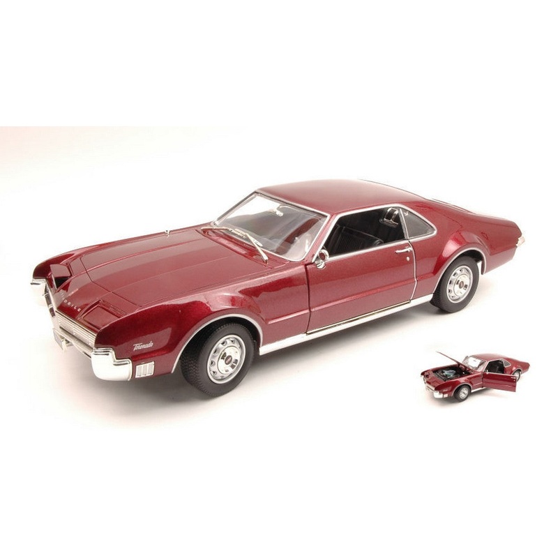 SCALE MODEL COMPATIBLE WITH OLDSMOBILE TORONADO 1966 BURGUNDI 1:18 YAT MING YM92718BG