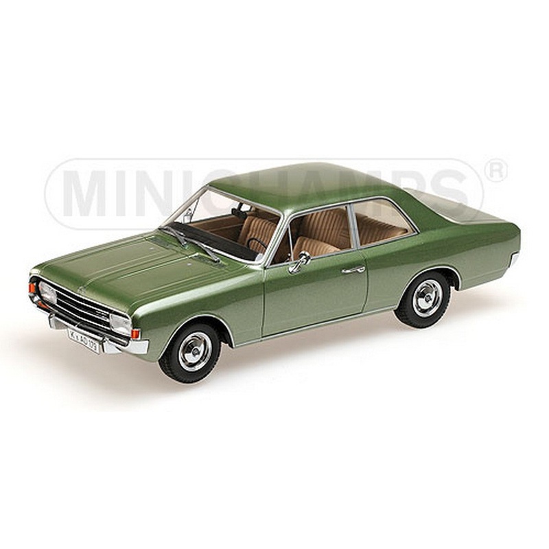 SCALE MODEL COMPATIBLE WITH OPEL REKORD C 1966 GREEN METALLIC 1:18 MINICHAMPS PM107047000