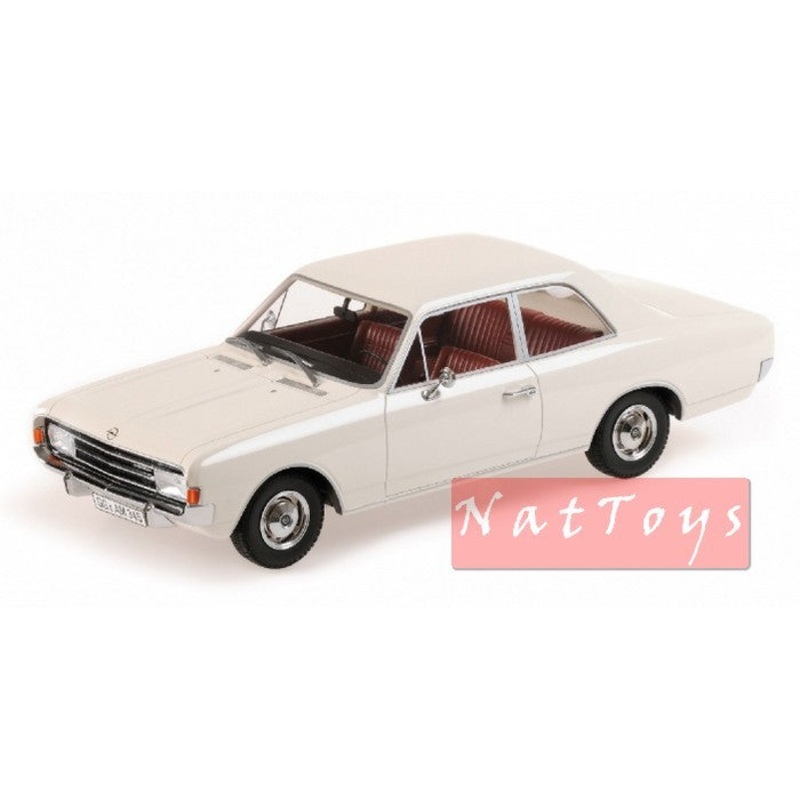 SCALE MODEL COMPATIBLE WITH OPEL REKORD C 1966 WHITE 1:18 MINICHAMPS PM107047001