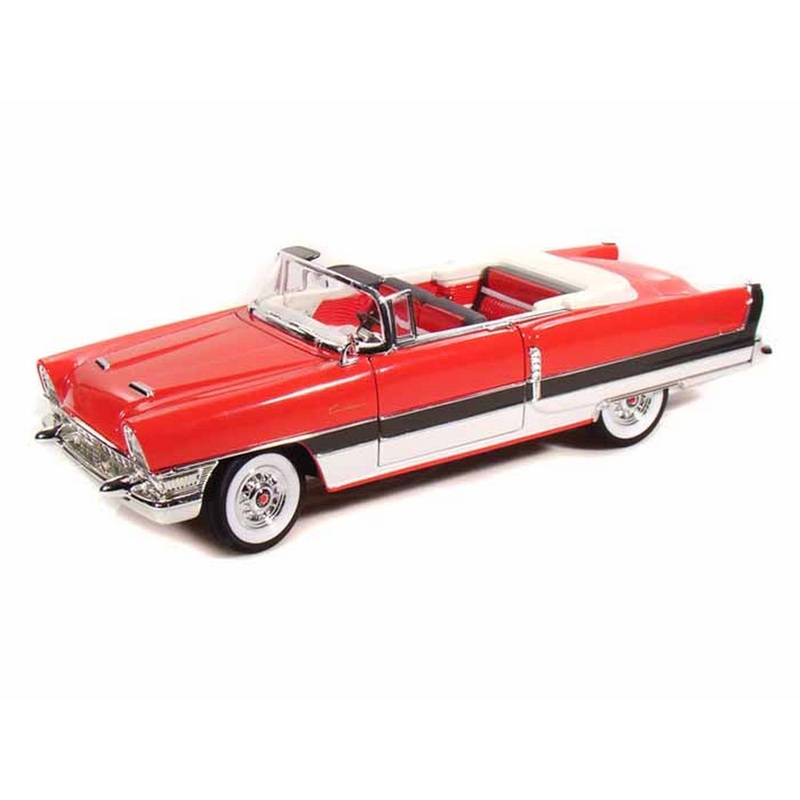 SCALE MODEL COMPATIBLE WITH PACKARD CARIBBEAN 1955 CARMINE RED 1:18 YAT MING YM92618RD