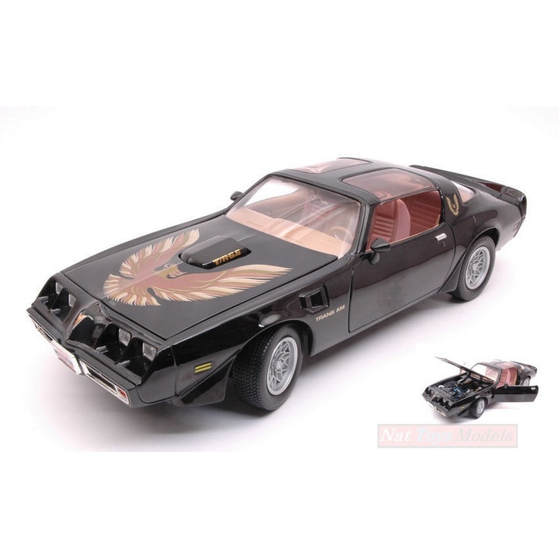 SCALE MODEL COMPATIBLE WITH PONTIAC FIREBIRD TRANS AM 1979 BLACK 1:18 YAT MING YM92378BK