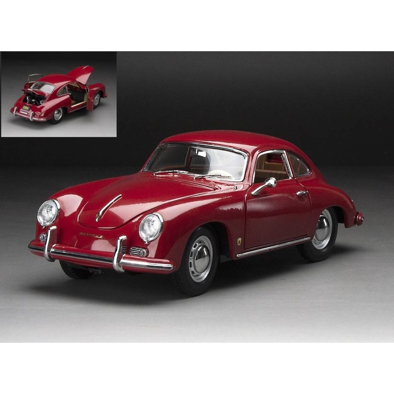 SCALE MODEL COMPATIBLE WITH PORSCHE 356A 1500 GS CARRERA GT 1957 RED 1:18 SUNSTAR SS1350